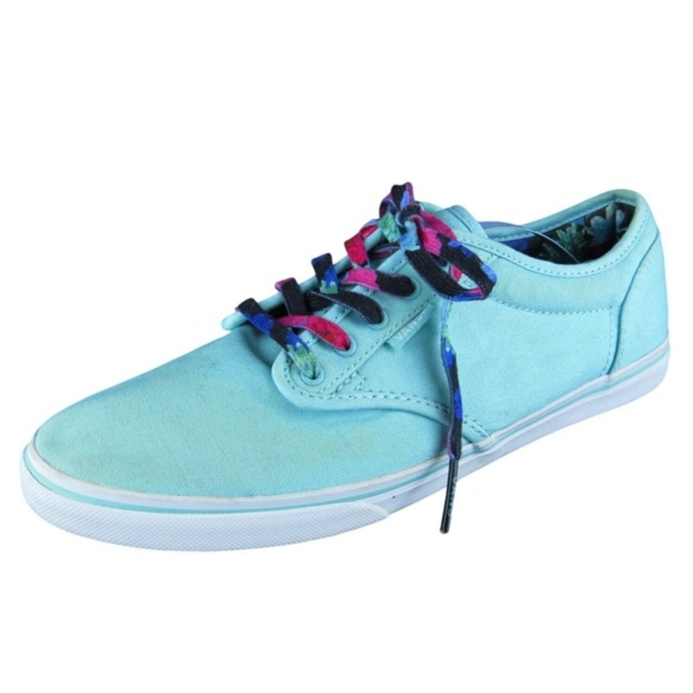 VANS  Women Sneaker Shoes Size 10 Medium Blue‎ Fabric Lace Up